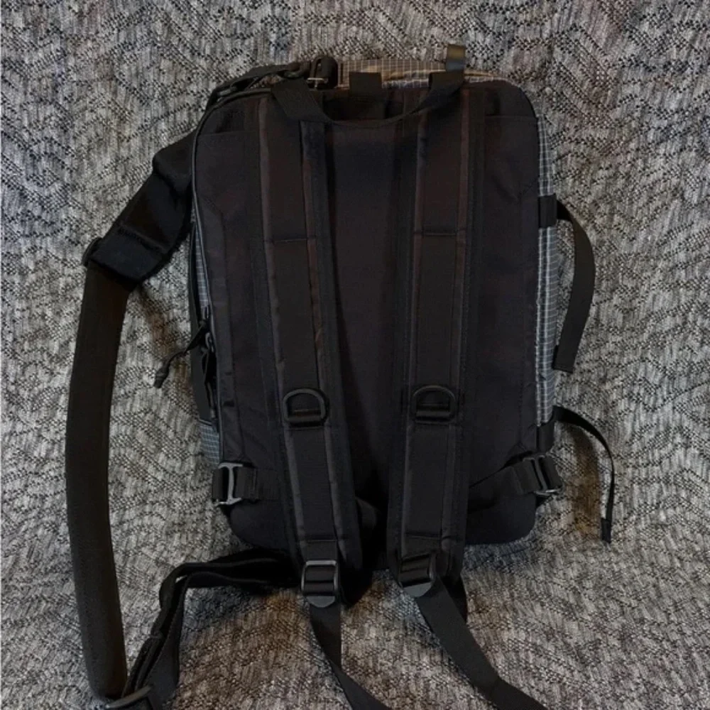 Topo Designs Apex Briefcase Global Travel Bag NWT Black Grid